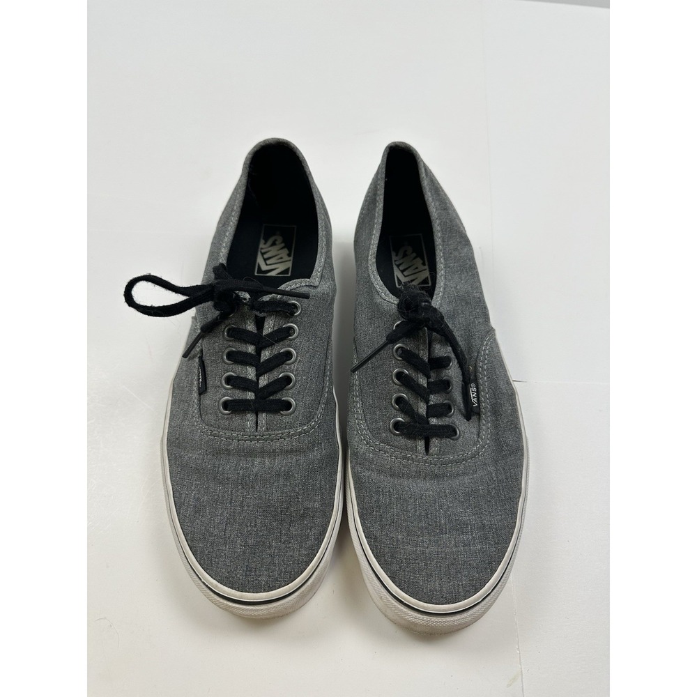 Vans Mens Off The Wall Gray Casual Skate Shoes Top Lace Up Size US 10